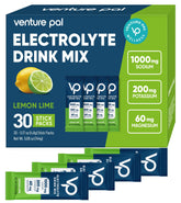 Venture Pal high-sodium electrolyte powder stick packaging on white background