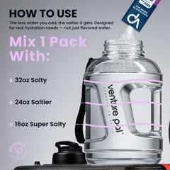 Venture Pal hydration packets in a compact travel pouch