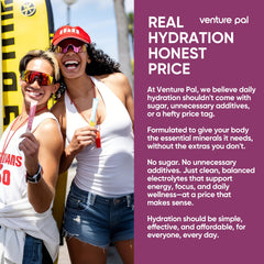 Single hydration stick dissolving in a glass of water