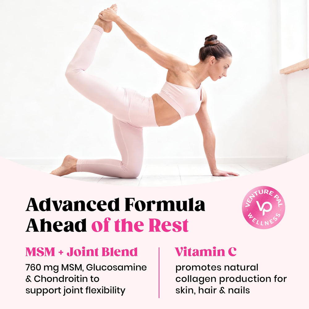 Vitamin C and collagen support dietary supplements