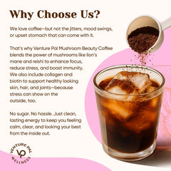 Cup of Venture Pal Beauty Coffee ready to drink