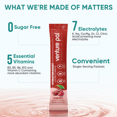 Box packaging of Venture Pal Sugar Free Electrolyte Packets