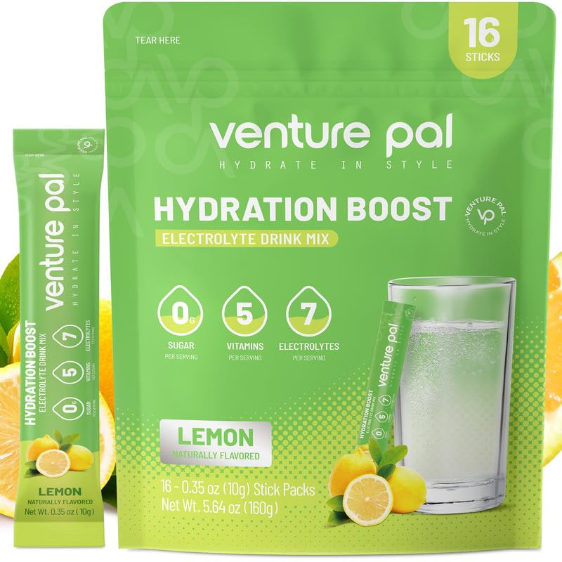 Venture Pal sugar-free electrolyte packets with 16 sticks