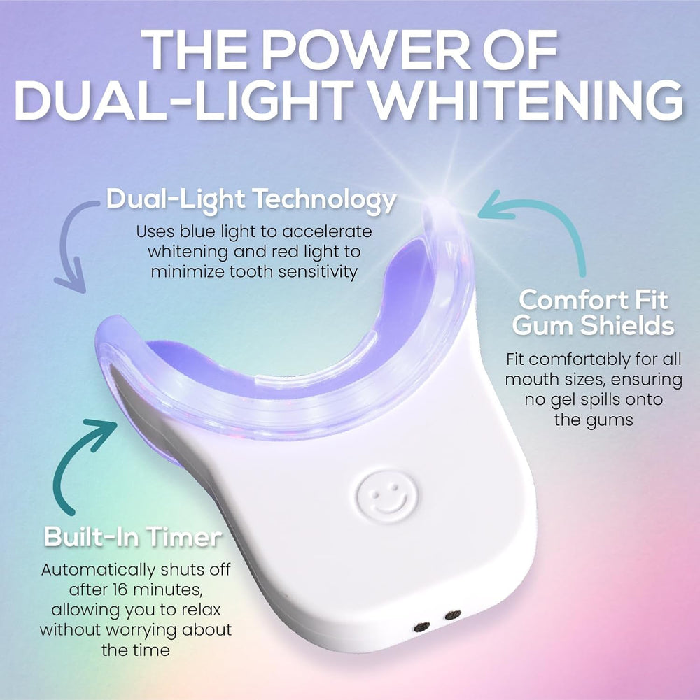 Before and after smile using Venus Visage Whitening Kit