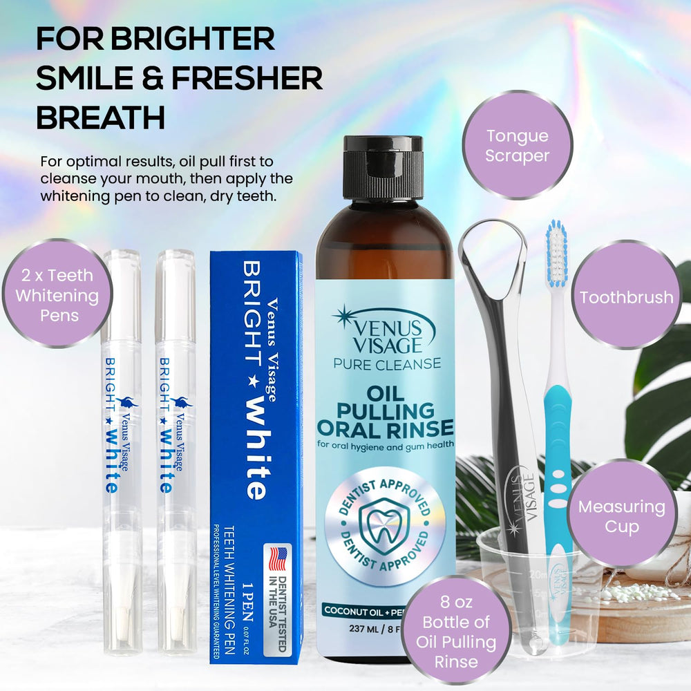 Close-up of Venus Visage whitening pen applying gel