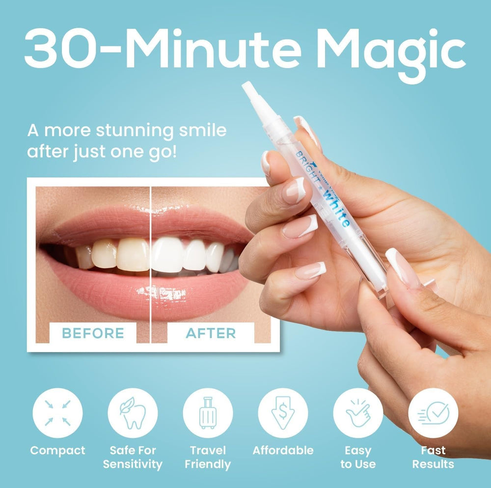 Venus Visage Teeth Whitening Pen in use – step 1 application