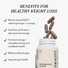 Clinically proven weight loss badge with progress chart