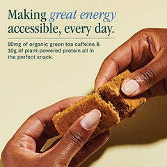 Verb Energy Bar serving suggestion with coffee or yogurt for breakfast boost.