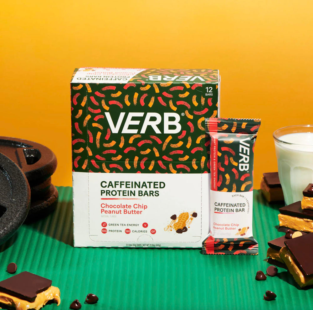 Verb Energy bar portable snack image shows a convenient, pocket-sized energy boost.
