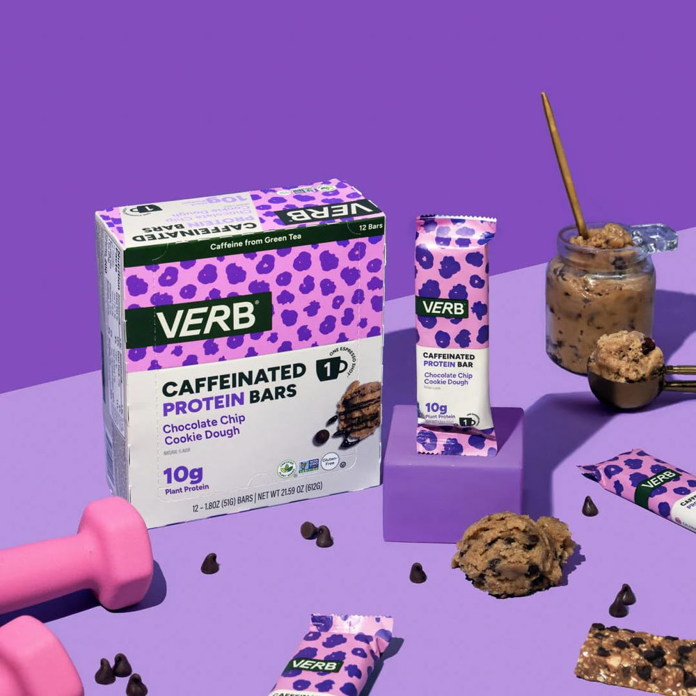 Verb Energy bar ingredients highlight almond butter and gluten-free oats for clean energy.