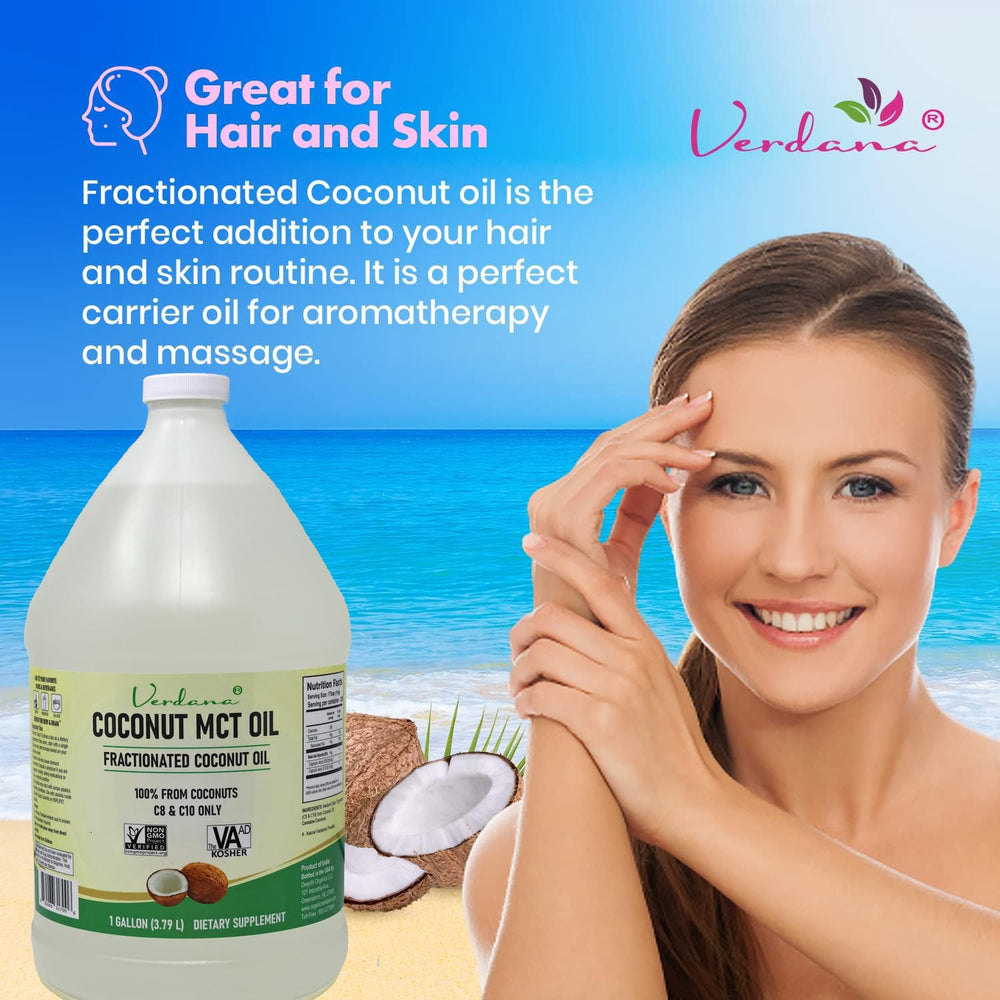 Bulk 1 gallon Verdana Coconut MCT Oil packaging