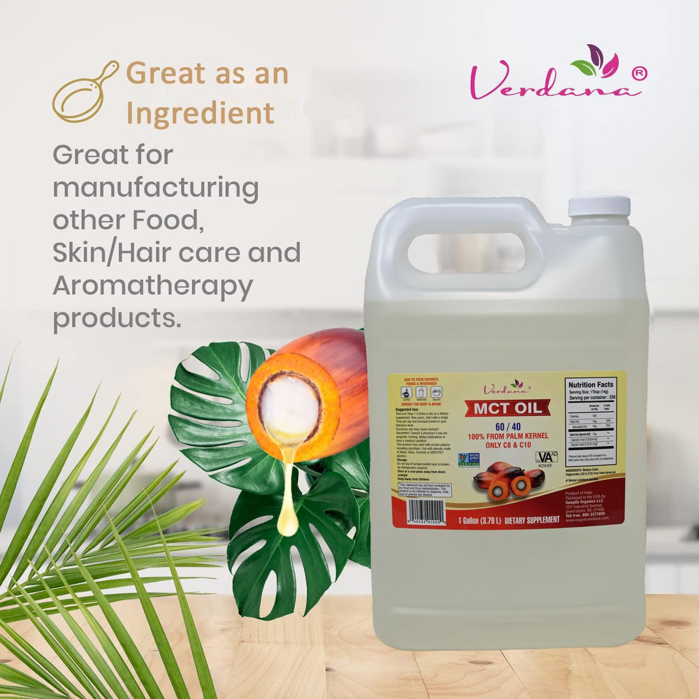 Palm-kernel derived MCT oil for energy