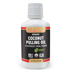 Verdana Organic Oil Pulling Mouthwash bottle with Mint flavor, 16 oz
