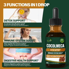 Close-up of Verdeherb Cocolmeca Bark Liquid Drops label