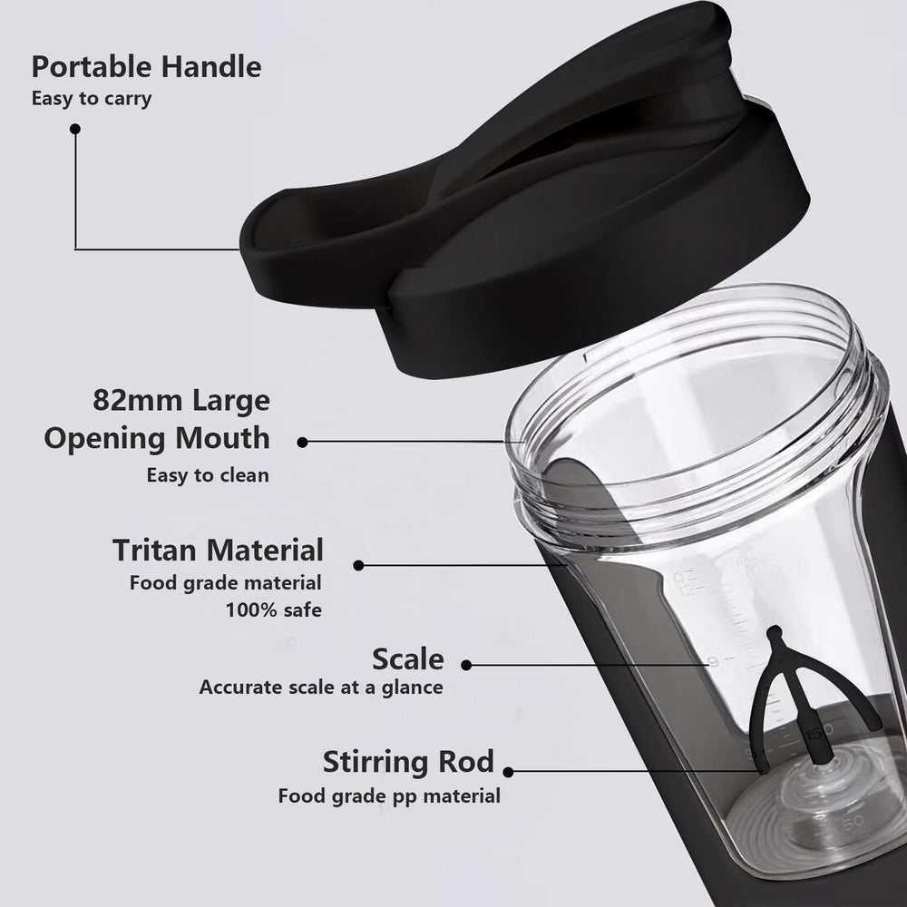 One-button stir function on VEREMUND electric shaker