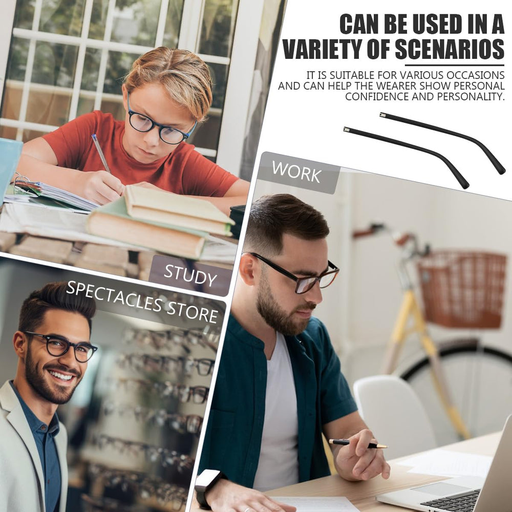 Replacement arms suitable for prescription glasses and sunglasses