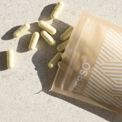 Healthy aging concept featuring Verso Clean Being supplement