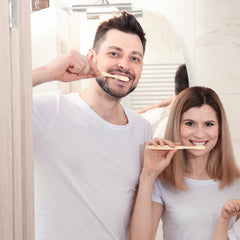 Bulk bamboo toothbrushes ideal for family, hotels, and gifts