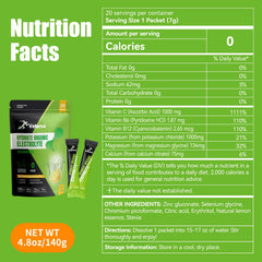 Veterco electrolyte drink stirred with ice in a glass for easy mixing