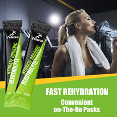 Veterco vegan non-GMO label on electrolyte product packaging