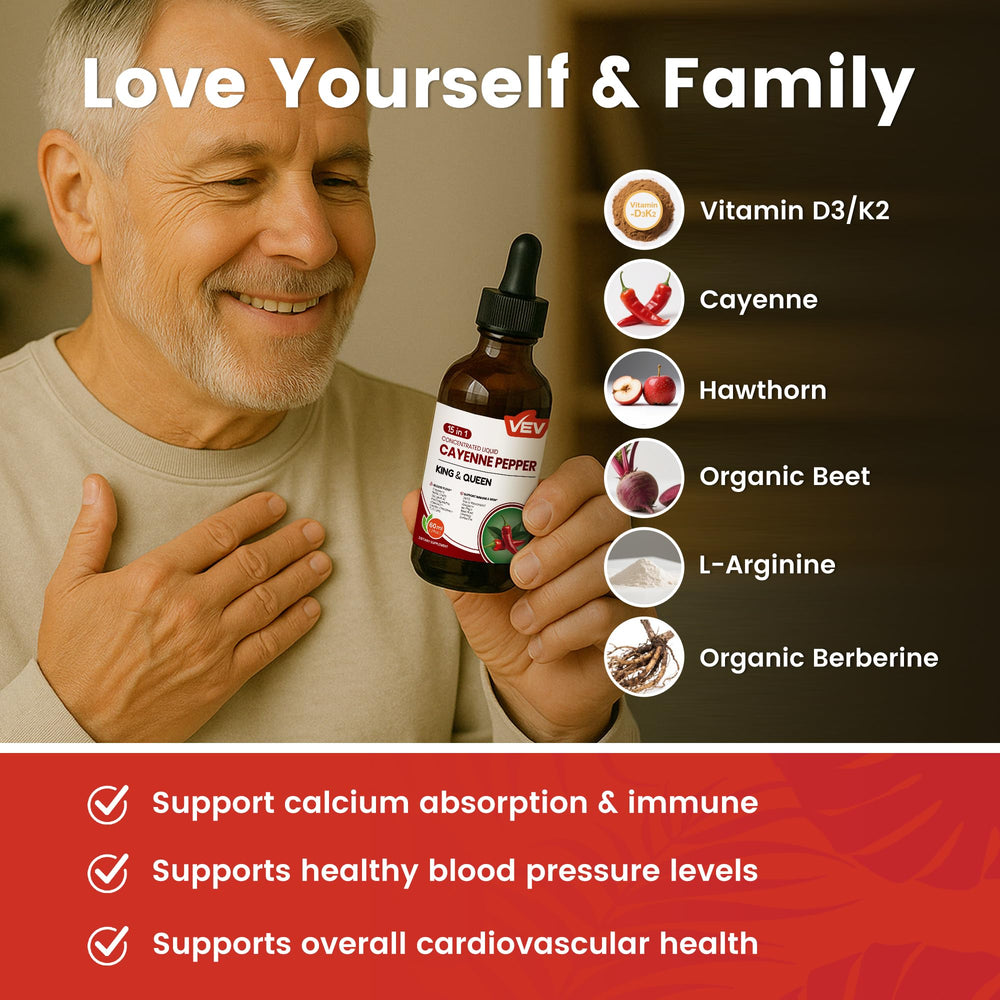 Graphic showing immune support, bone health, and circulation benefits