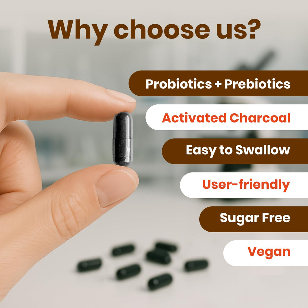 Activated charcoal ingredient depiction