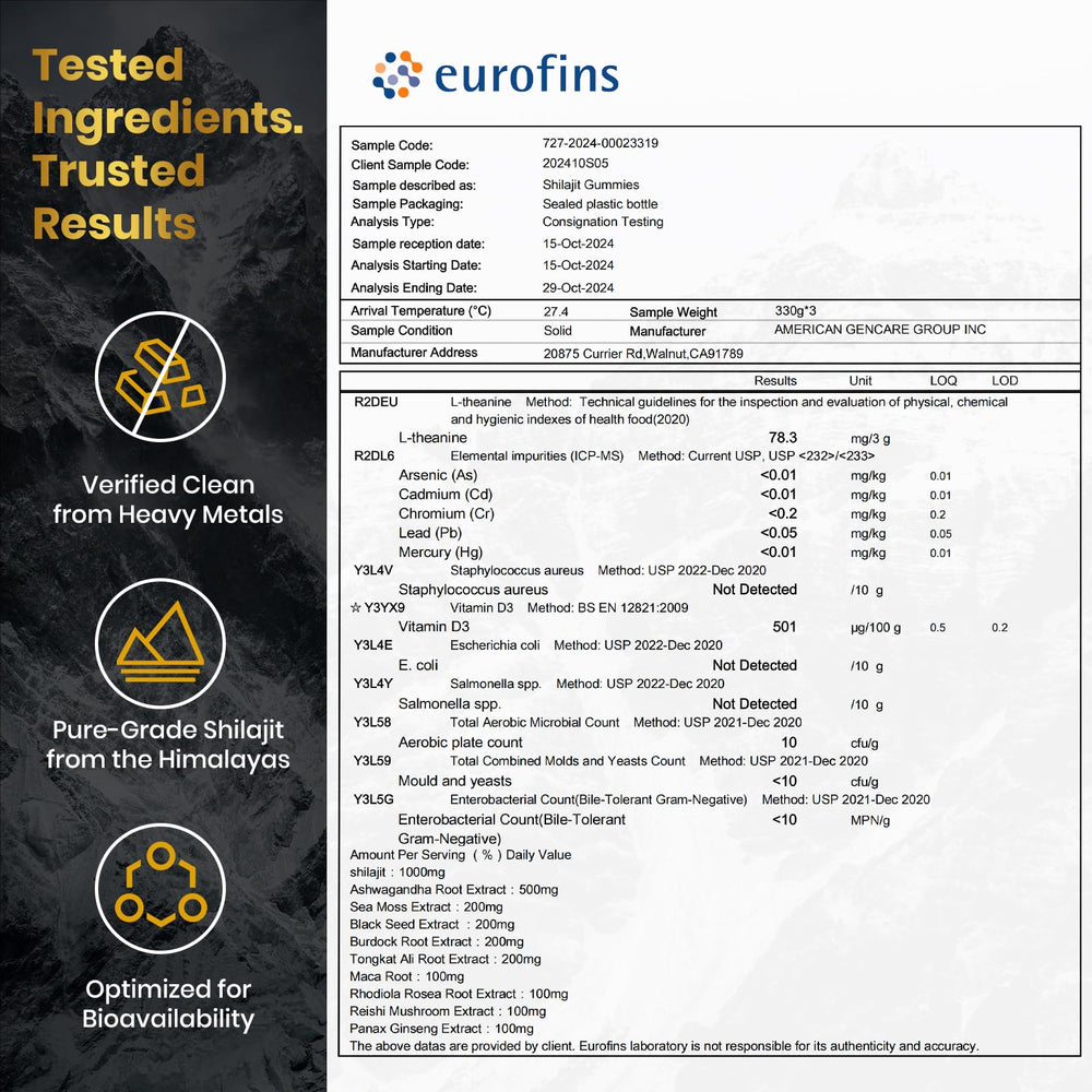 90-count bottle of VEV Shilajit Gummies