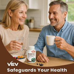 Close-up of vegan capsules for VEV supplement