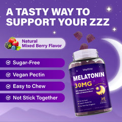 Flat lay image of Veyttisy Melatonin gummies