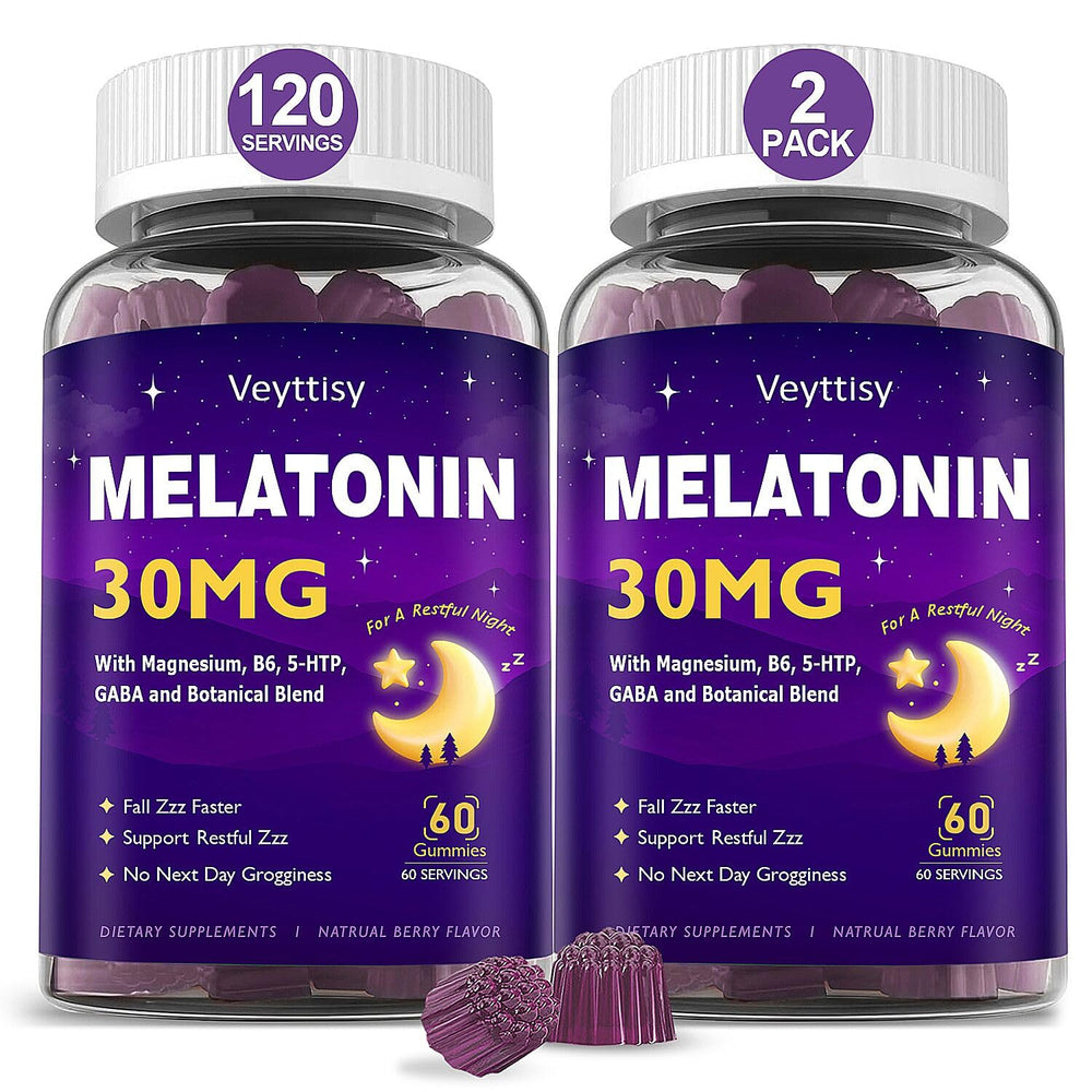 Veyttisy Melatonin Gummies bottle with Mixed Berry flavor