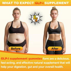 Veyuxiiwa GLP-l Gummies with Akkermansia and berberine visual emphasizes probiotic support.