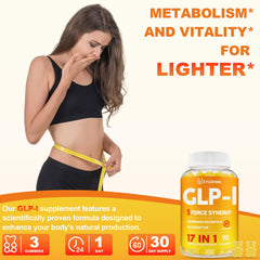 Veyuxiiwa GLP-l Gummies digestive-health scene suggesting ease of digestion and energy.