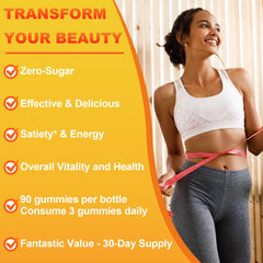 Veyuxiiwa GLP-l Gummies label highlights vegan and organic ingredients for clean eating.