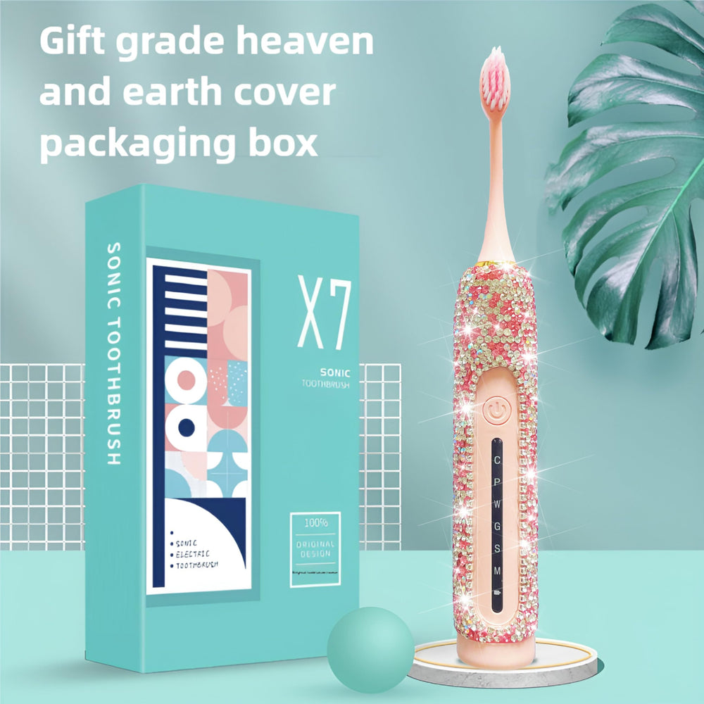 Six-mode toothbrush feature display