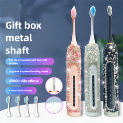 Three replacement brush heads included