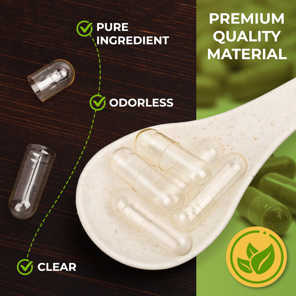 HPMC-based empty capsules made from vegetable cellulose