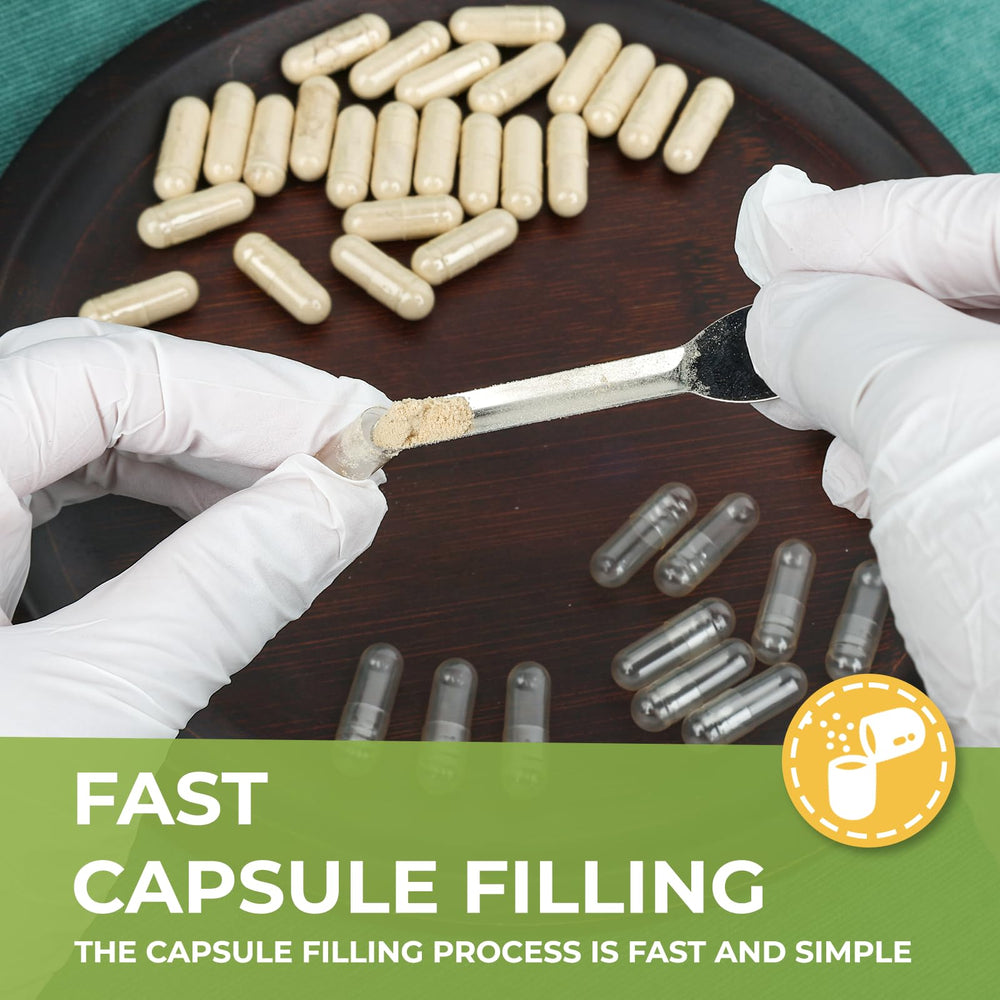 Vegetarian capsules 000 clear fillable - 100 count