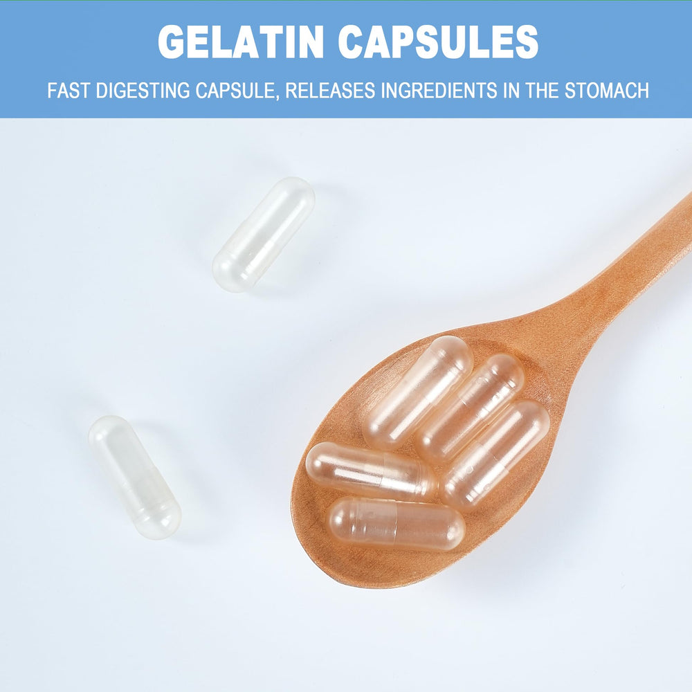 Bulk 1000-count size 00 gelatin capsules