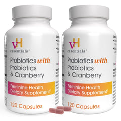 Product image: vH Essentials Probiotics for Women 120 capsules in a 2-pack