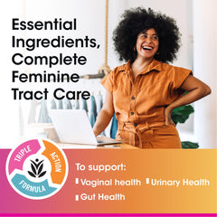 vh essentials probiotics for women prebiotics closeup shows prebiotic synergy for microbial balance.