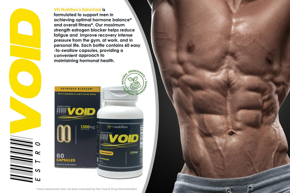 VH Nutrition ESTROVOID promo packaging—shop-ready display to compare options.