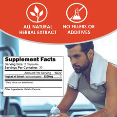 VH Nutrition Tongkat Ali label close-up showing potent extract.