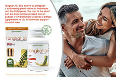 VH Nutrition Tongkat Ali label close-up showing potent extract.