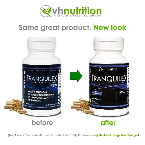 Close-up of Tranquilex label showing ingredients list