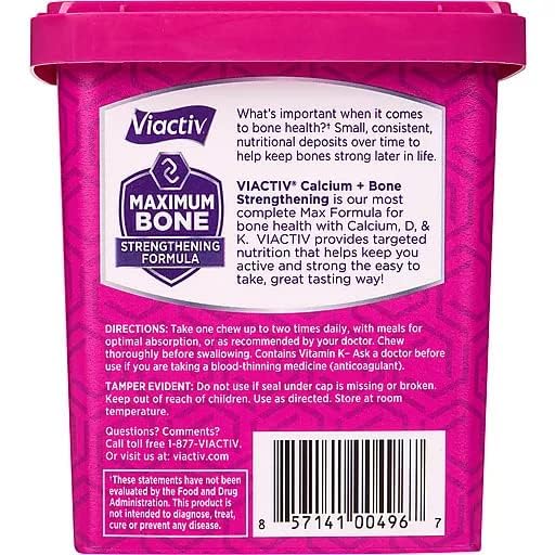 Packaging image of Viactiv Calcium Soft Chews Packaging image of Viactiv Calcium Soft Chews