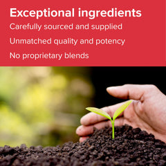 Quality and transparency seal with full ingredient disclosure