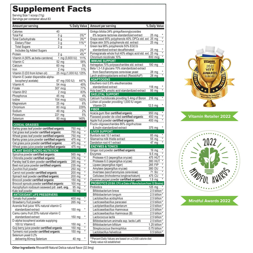Graphic highlighting 25 billion probiotics
