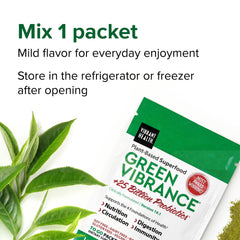 Green Vibrance packaging highlighting ingredients