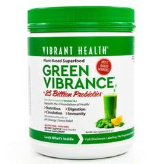 Container of Vibrant Health Green Vibrance Powder 23.28 oz