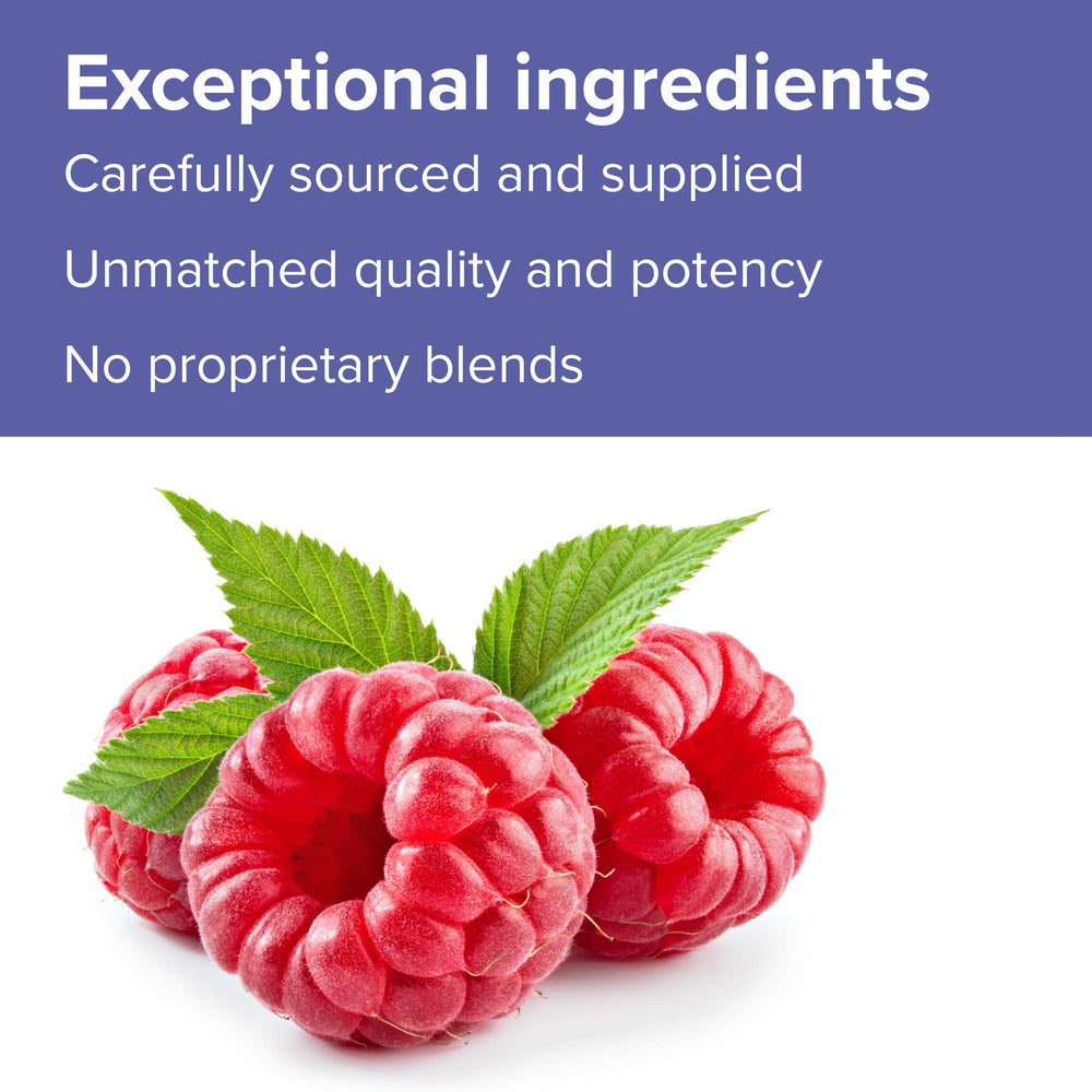 Fresh berries and leafy greens representing Spectrum Vibrance ingredients